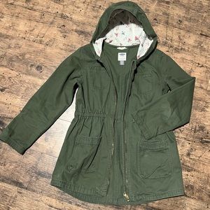 Old Navy Army Green Utility Jacket - Girl’s XL (14)